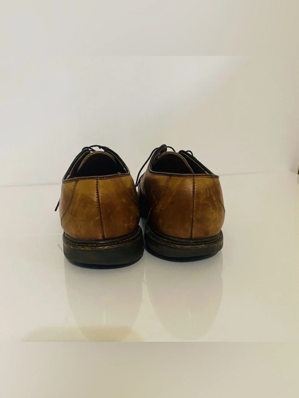 Allen Edmonds Stockbridge 1628 Brown Leather Ox Shoes Sz 11 D Made in USA
